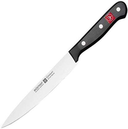 Wüsthof Gourmet 5" Serrated Utility Knife, Silver