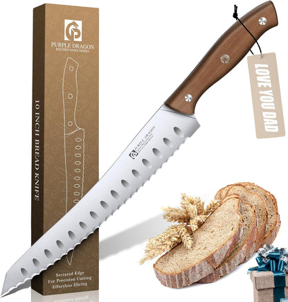 Bread Knife for Homemade Bread, Serrated Knife