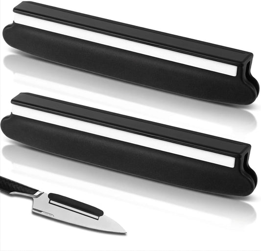 2 PCS Professional Knife Sharpening Angle Guide for Whetstone, Knifes Shasrpening Angle Guides Non Slip Edge Protector Knife Sharpener Roller Guide Durable Sharpening Tool for Kitchen, Restaurant