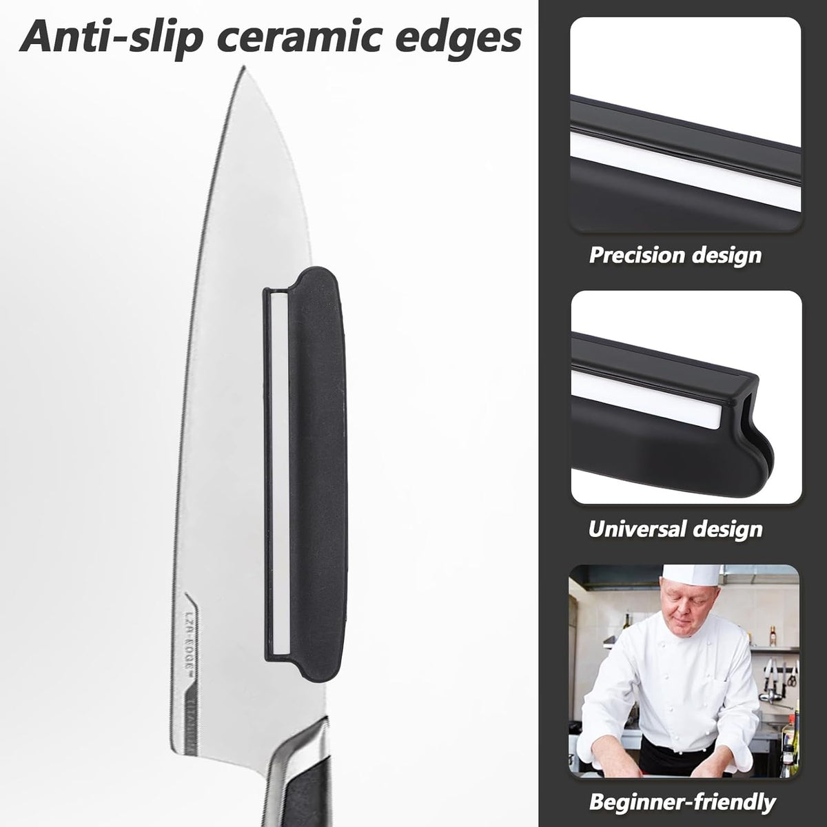 2 PCS Professional Knife Sharpening Angle Guide for Whetstone, Knifes Shasrpening Angle Guides Non Slip Edge Protector Knife Sharpener Roller Guide Durable Sharpening Tool for Kitchen, Restaurant