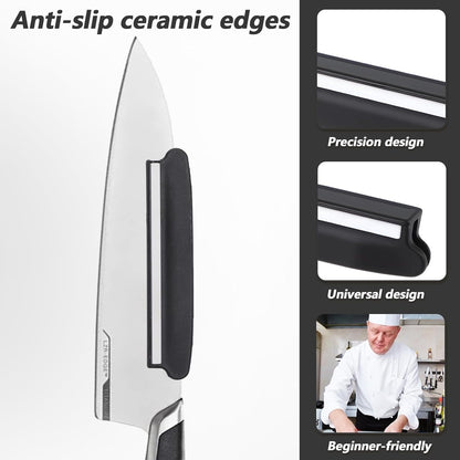 2 PCS Professional Knife Sharpening Angle Guide for Whetstone, Knifes Shasrpening Angle Guides Non Slip Edge Protector Knife Sharpener Roller Guide Durable Sharpening Tool for Kitchen, Restaurant