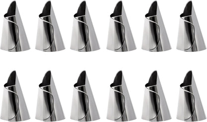 Stainless Steel Finger Protector for Cutting & Stripping Beans, Pistachios - Kitchen Finger Guards for Cutting and Stripping Nuts - Metal Nail Protection Cover, 12 Pcs