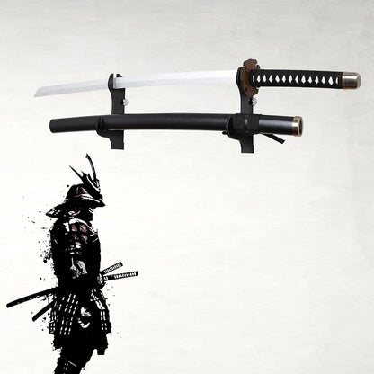 Samurai Knife Holder - Wall Mount - 2 Sets Black Plexiglass - Display Knives, Samurai Swords, Sabres, Chinese Swords, Staff