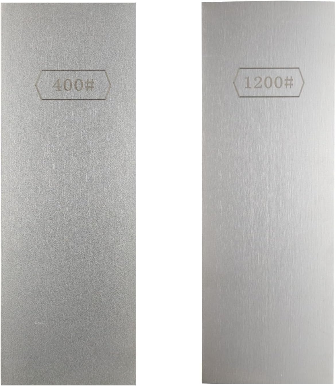 Double sided diamond grinding stone with a mesh size of 200/600，300/1000，400/1000，400/1200, with leather straps, suitable for kitchen, outdoor and other cutting tools (TD180-400/100)