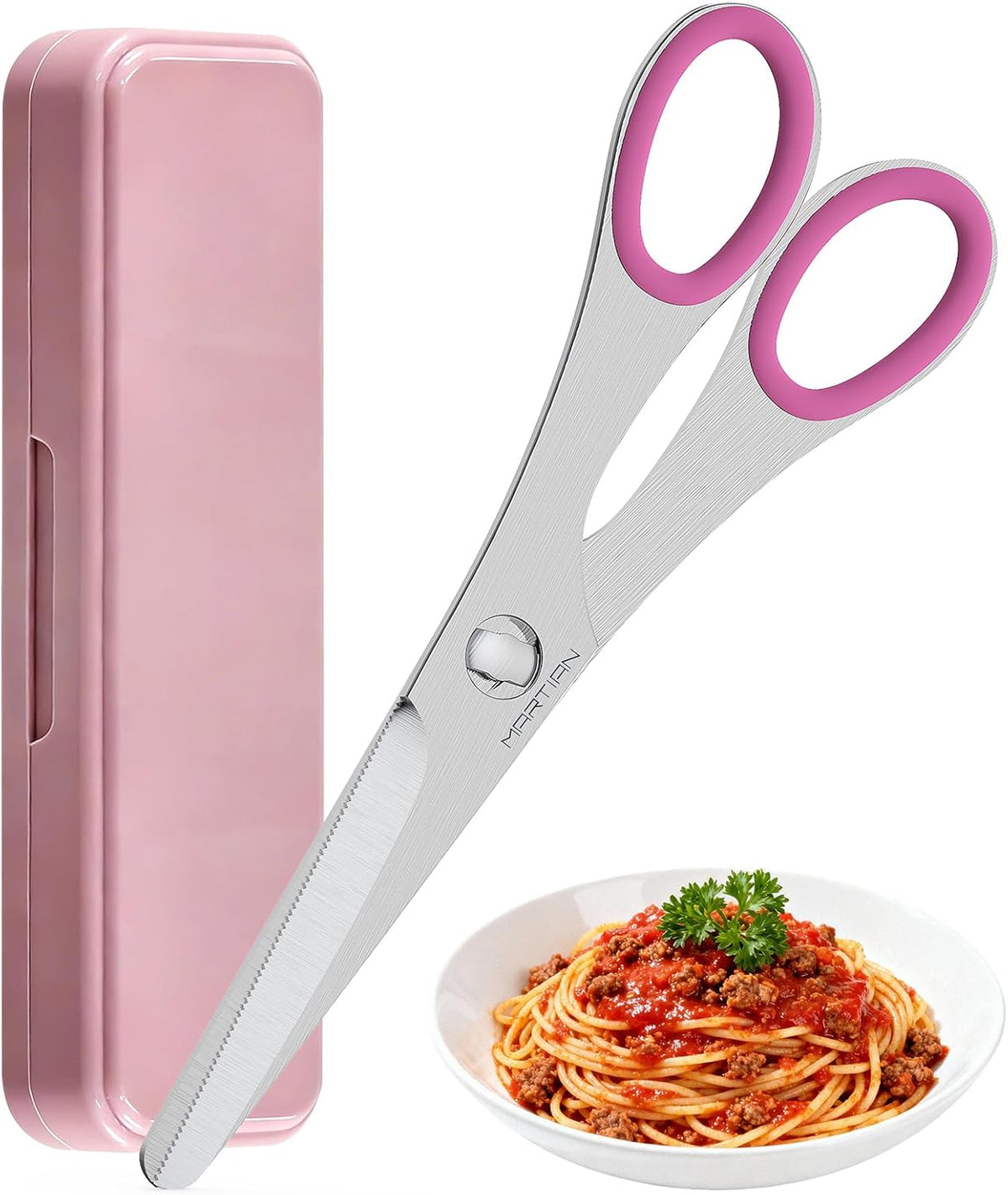 8” Ultra Sharp Kitchen Shears Heavy Duty - Stainless Steel Kitchen Shears for Food, Dishwasher Safte Kitchen Scissors for Meat Cutting, Ideal Gift for Father's Day