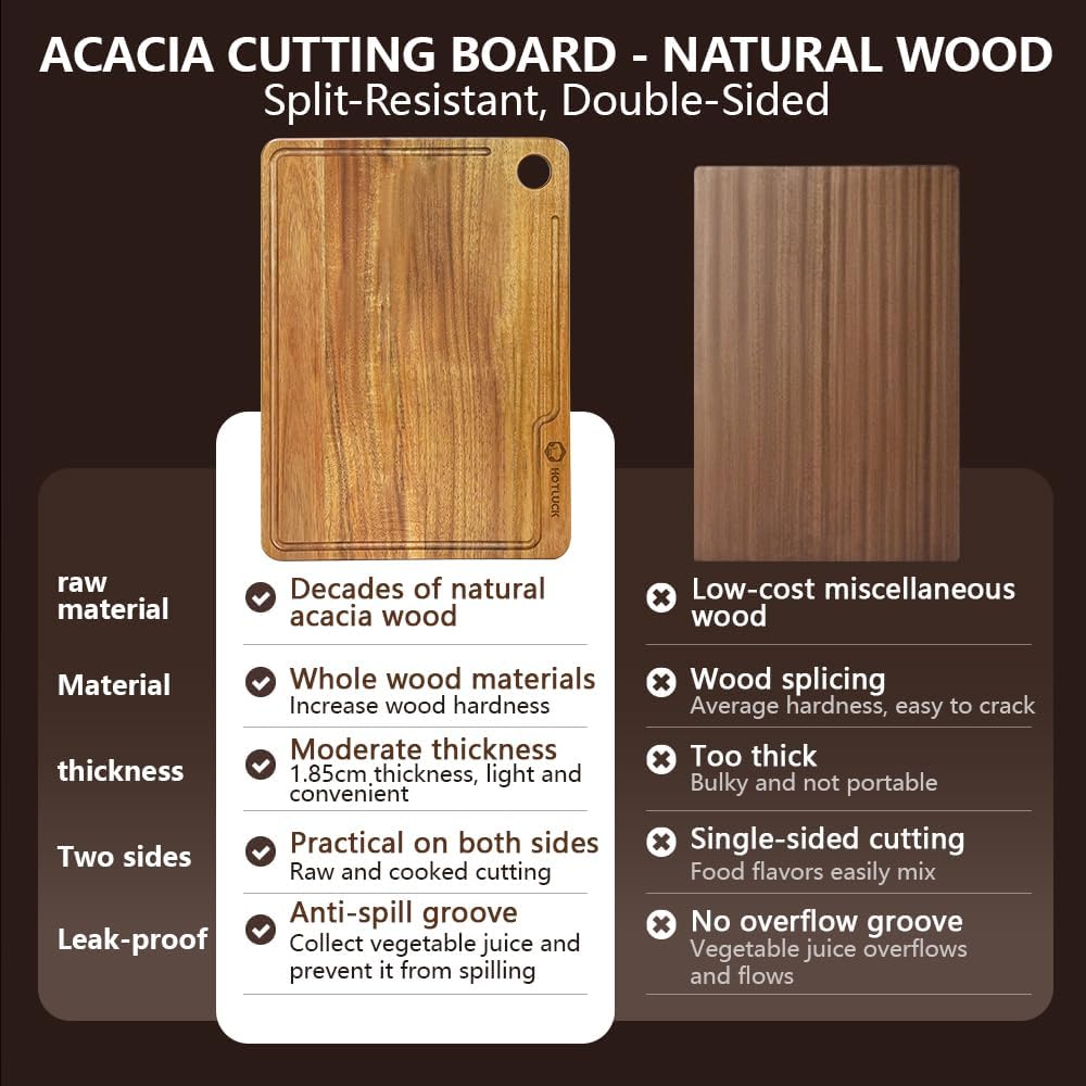 Cutting Board for Kitchen, Upgraded Wood Cutting Board, Large Meat Cutting Board with Juice Groove, Rosewood Cutting Boards, Luxury Charcuterie, Cheese Board for Serving(15’X11’)