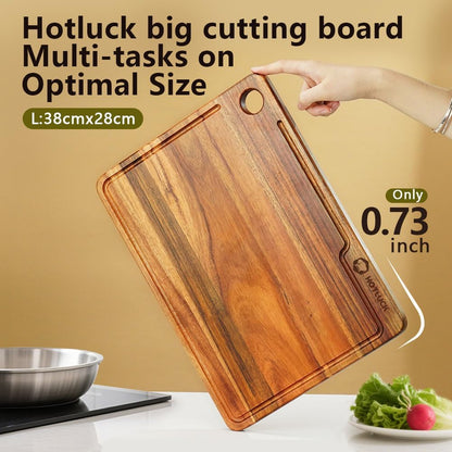 Cutting Board for Kitchen, Upgraded Wood Cutting Board, Large Meat Cutting Board with Juice Groove, Rosewood Cutting Boards, Luxury Charcuterie, Cheese Board for Serving(15’X11’)