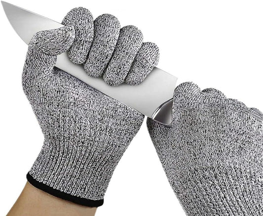 Cut Resistant Gloves Level 5, HPPE Glove Food Grade Cut Proof Gloves for Kitchen Cutting Oyster Shucking Mandoline Woodwork
