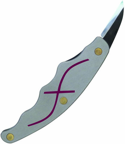 Whittlin' Jack (JKN88) 2-Blade Pocket Carving Knife, High-Carbon Steel (1.5″ Detail + 2″ Roughing), Aluminum & Wood Handle, 3 oz, 4.25″ Closed, Made in USA
