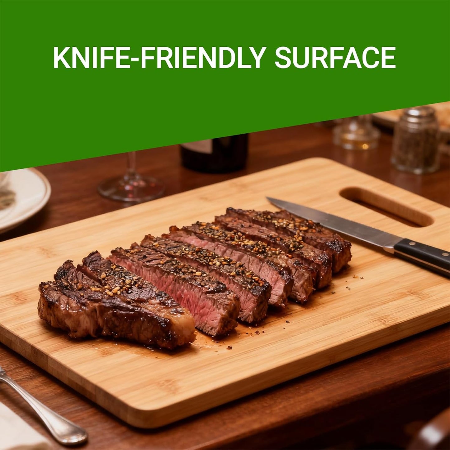Wood Cutting Boards for Kitchen, Bamboo Cutting Board, Heavy Duty Wooden Chopping Boards for Kitchen Counter Space(Small, 11x7.87 inch)