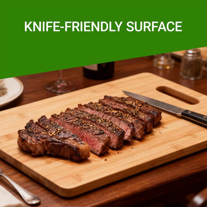 Wood Cutting Boards for Kitchen, Bamboo Cutting Board, Heavy Duty Wooden Chopping Boards for Kitchen Counter Space(Small, 11x7.87 inch)