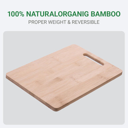 Wood Cutting Boards for Kitchen, Bamboo Cutting Board, Heavy Duty Wooden Chopping Boards for Kitchen Counter Space(Small, 11x7.87 inch)