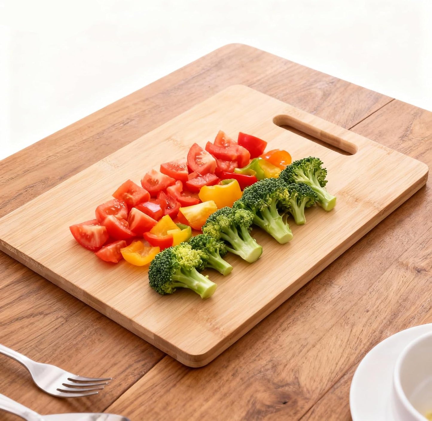 Wood Cutting Boards for Kitchen, Bamboo Cutting Board, Heavy Duty Wooden Chopping Boards for Kitchen Counter Space(Small, 11x7.87 inch)