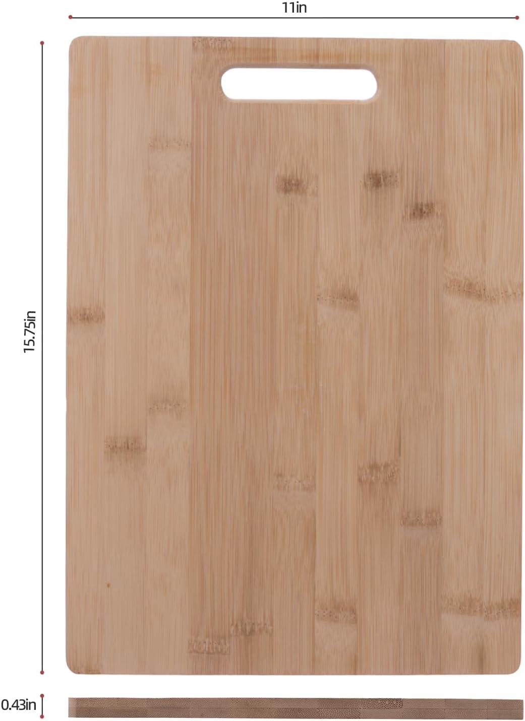 Wood Cutting Boards for Kitchen, Bamboo Cutting Board, Heavy Duty Wooden Chopping Boards for Kitchen Counter Space(Small, 11x7.87 inch)