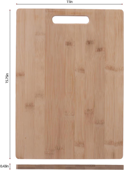 Wood Cutting Boards for Kitchen, Bamboo Cutting Board, Heavy Duty Wooden Chopping Boards for Kitchen Counter Space(Small, 11x7.87 inch)