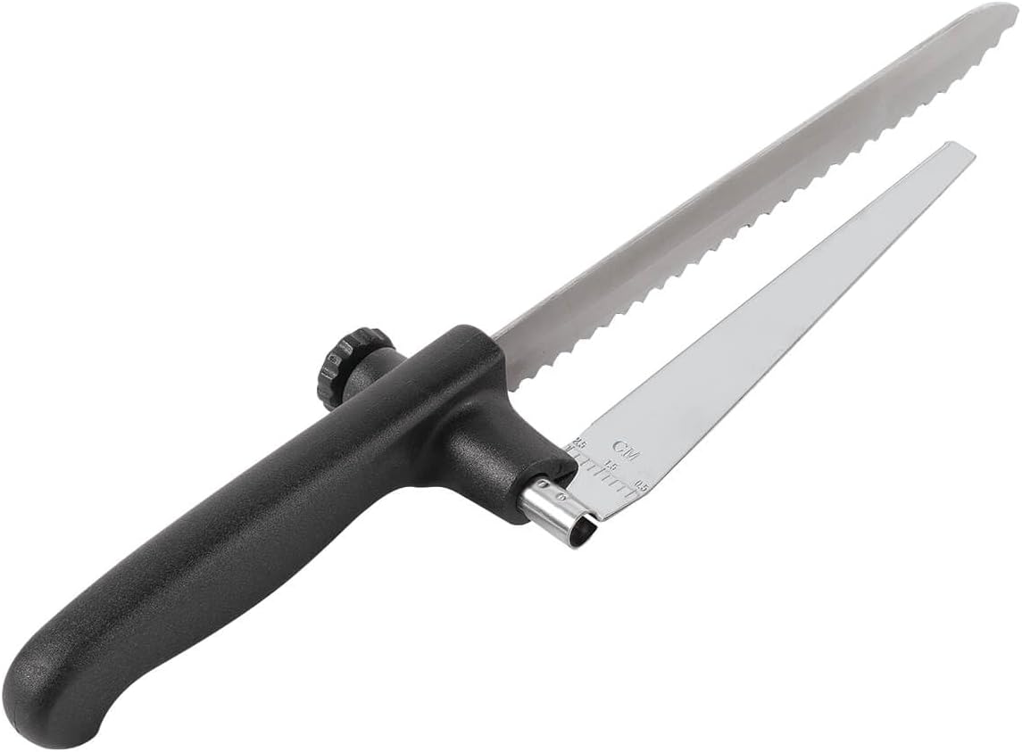 Fox Valley Traders Knife with Adjustable Slicing Guide by Chef's Pride