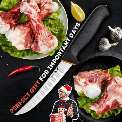 Golden Bird 6 Inch Boning Knife with Flexible Blade | Fillet Knife for Meat Cutting for Precise Deboning, German Stainless Steel, Non-Slip Handle, Gift for Men Women