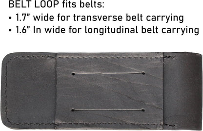 Leather Folding Knife Sheath For full size Pocket Knife Holster For Big EDC Knife, Belt Loop for Vertical or Horizontal Carrying, Pouch Multitool Holder With Snap Closure V921