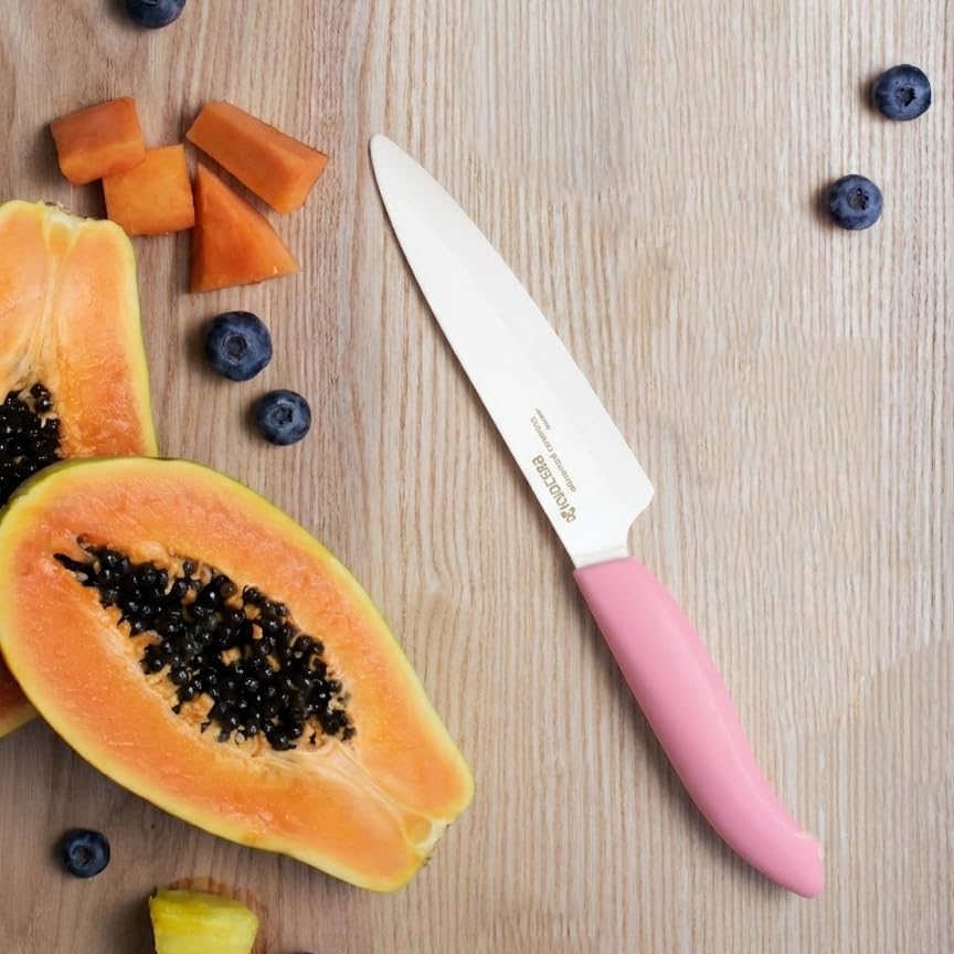 Revolution 4.5" Ceramic Utility Knife – Ultra-Sharp Japanese Blade | Revolution 4.5-Inch Utility Knife: Ultra-Sharp Japanese Zirconia Blade for Precise Cutting of Fruits and Vegetables