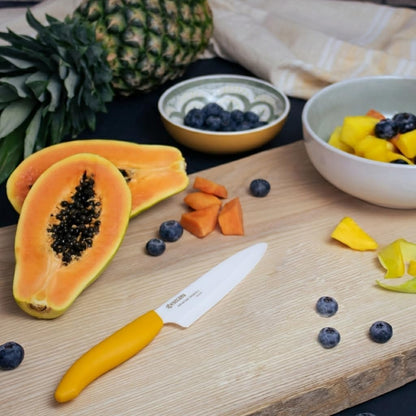 Revolution 4.5" Ceramic Utility Knife – Ultra-Sharp Japanese Blade | Revolution 4.5-Inch Utility Knife: Ultra-Sharp Japanese Zirconia Blade for Precise Cutting of Fruits and Vegetables