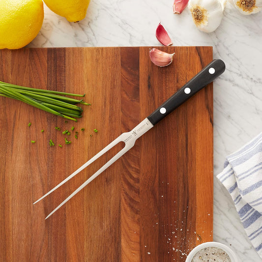 Classic Razor-Sharp 7-inch Flat Tine Carving Fork, German Engineered Informed by 100+ Years of Mastery