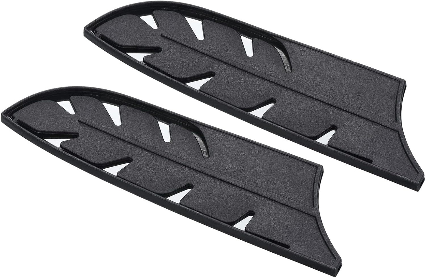 Plastic Safety Knife Cover Sleeves for 7" Santoku Knife, 2 Pack Knives Edge Guard Blade Protector Universal Knife Sheath for Kitchen, Black