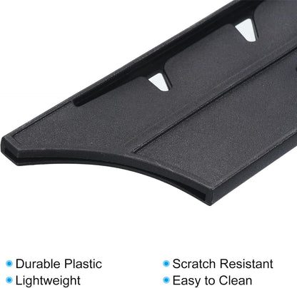 Plastic Safety Knife Cover Sleeves for 7" Santoku Knife, 2 Pack Knives Edge Guard Blade Protector Universal Knife Sheath for Kitchen, Black