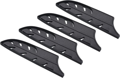 Plastic Safety Knife Cover Sleeves for 7" Santoku Knife, 2 Pack Knives Edge Guard Blade Protector Universal Knife Sheath for Kitchen, Black