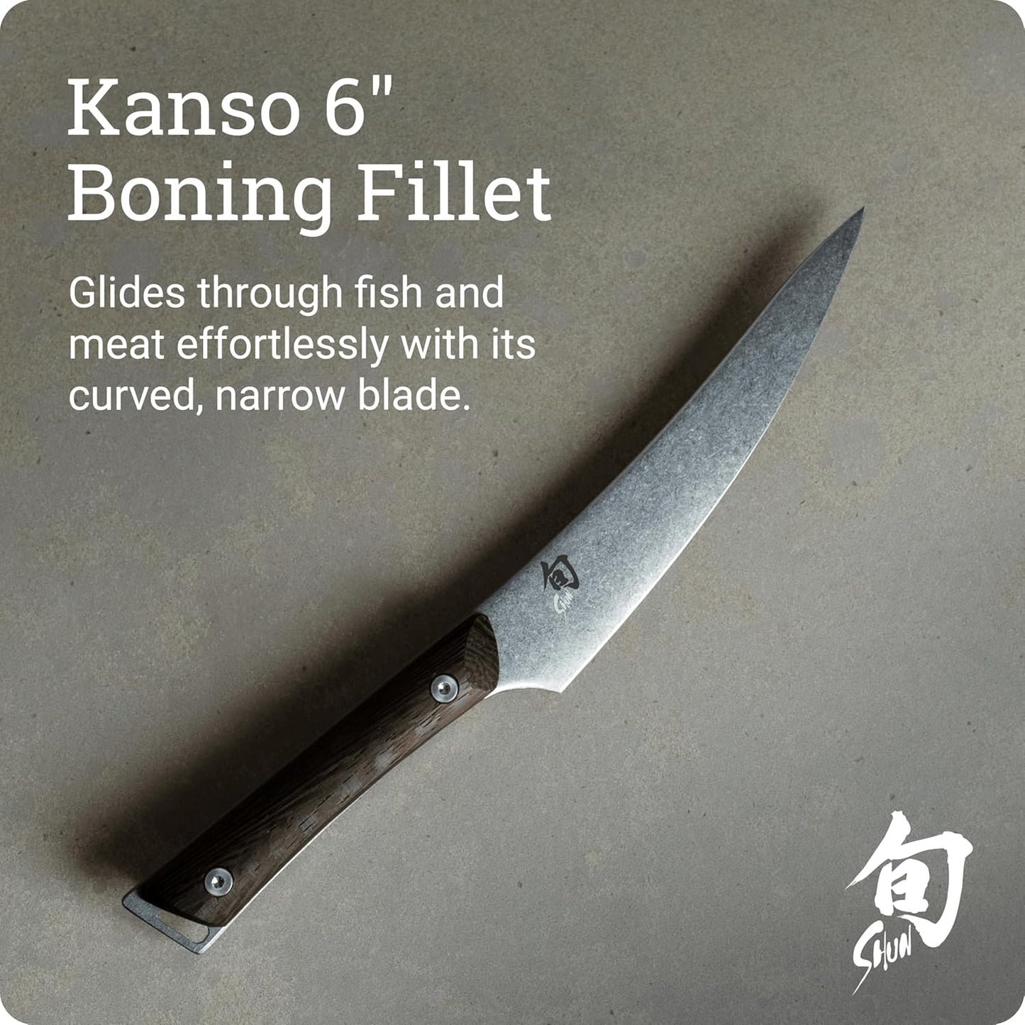Kanso 6" Boning and Fillet Knife, Handcrafted Japanese Curved Boning Knife, AUS10A Stainless Steel Blade, Tagayasan Handle, Meat and Fish Tool for Professional and Home Chefs
