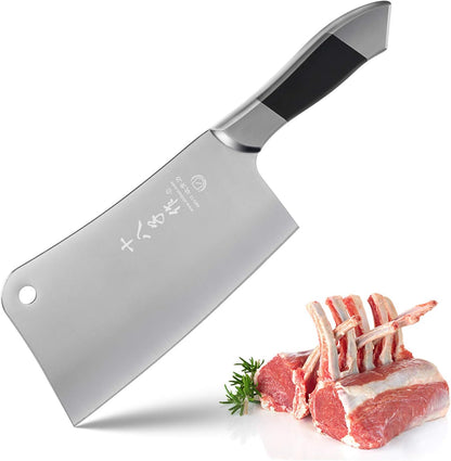 Meat Cleaver Knife, Heavy Duty Cleaver Bone Cleavers Professional Kitchen Vegetable Knife for Effortless Precision Slicing and Chopping