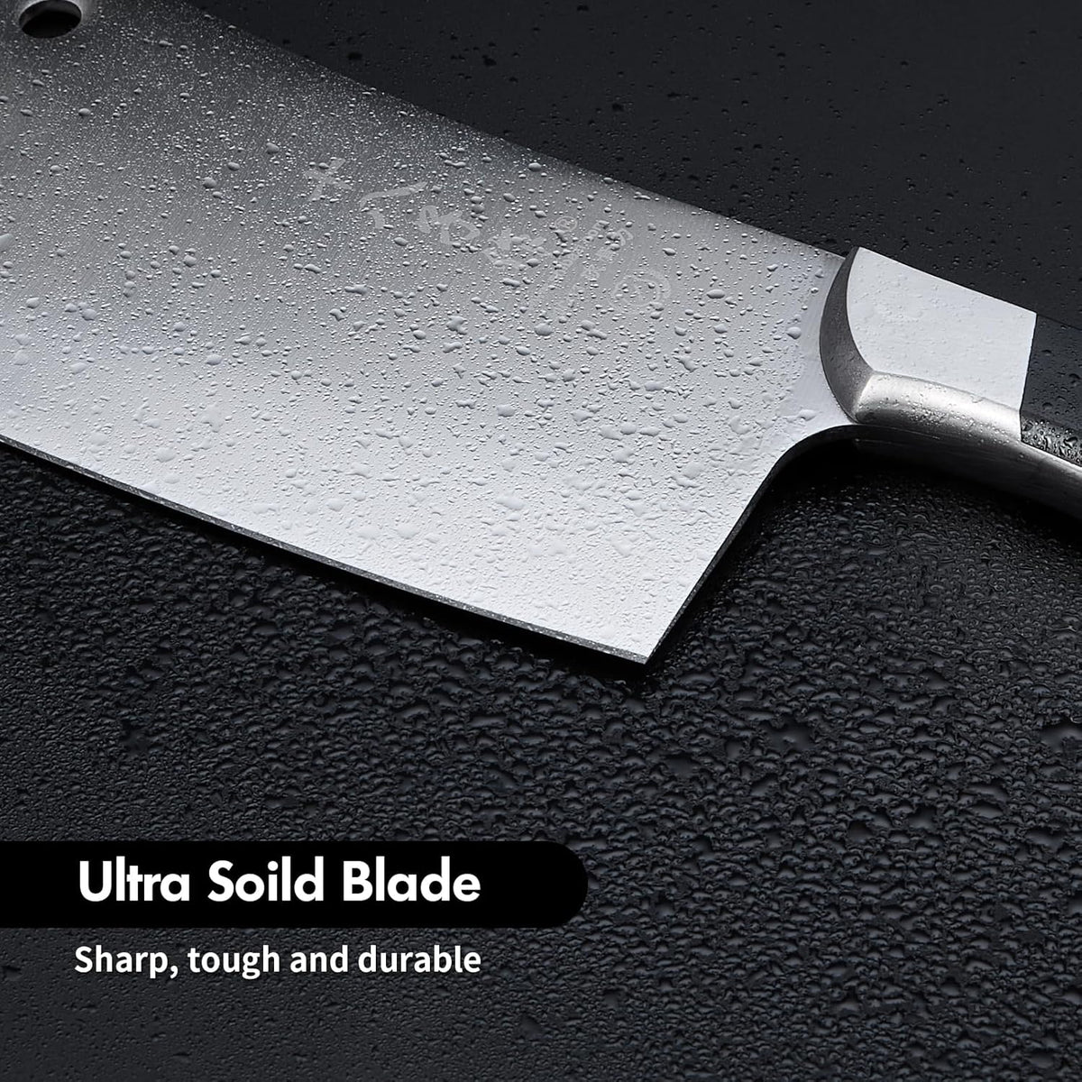 Meat Cleaver Knife, Heavy Duty Cleaver Bone Cleavers Professional Kitchen Vegetable Knife for Effortless Precision Slicing and Chopping