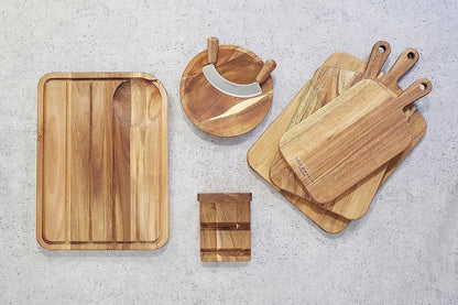 Cole & Mason Berden Large Chopping & Carving Board - Wood Cutting Board - Chopping Board with Juice Channel for Meats, Vegetables and Fruits - Reversible Serving Platter - Acacia, 18.5" x 13.5"