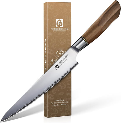 Damascus Knife Set - 3 PCS Kitchen Knife Set | Chef Knives 8 Inch, Santoku 7 Inch , Paring Knives 5 Inch, VG10 Steel Blade, Ergonomic Wooden Handle, Gift Box