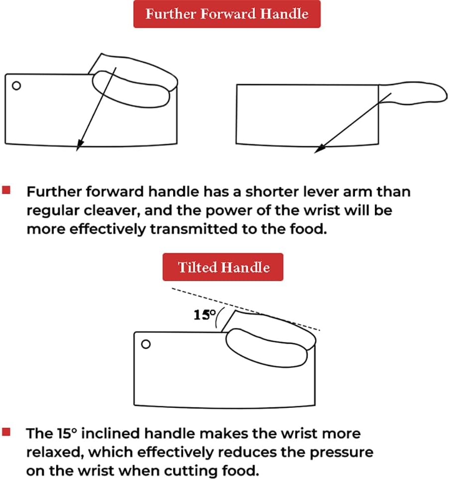 Meat Cleaver Knife Japanese Chef Knife for Vegeable Meat Cutting