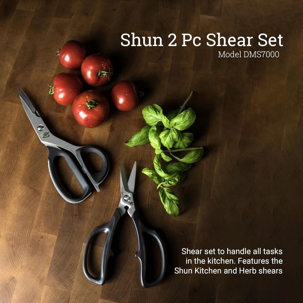 3 Piece Shear Set | Includes Multi Purpose, Kitchen and Herb Shears, Heavy Duty Cooking Scissors, Durable 420J2 Stainless Steel
