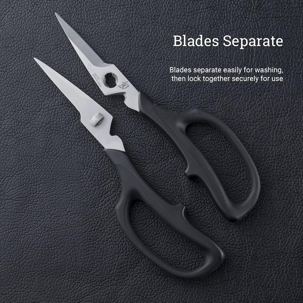 3 Piece Shear Set | Includes Multi Purpose, Kitchen and Herb Shears, Heavy Duty Cooking Scissors, Durable 420J2 Stainless Steel