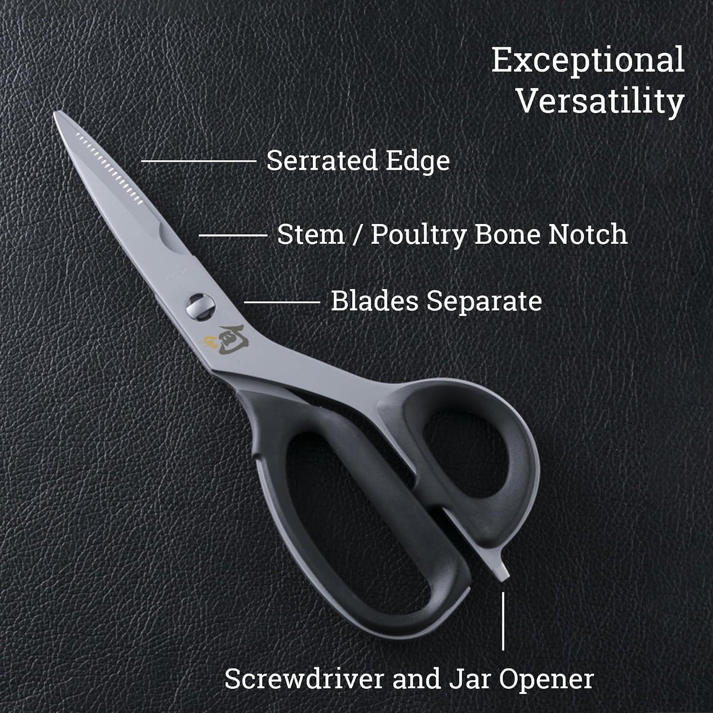 3 Piece Shear Set | Includes Multi Purpose, Kitchen and Herb Shears, Heavy Duty Cooking Scissors, Durable 420J2 Stainless Steel