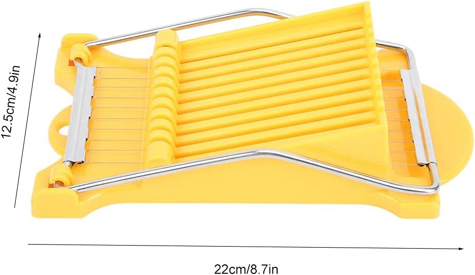 Luncheon Meat Slicer, Veggie Sheet Slicer Quality Stainless Steel 10 Wires Butter Slicer Cutter for 11 Thinner Slices for Soft Fruit Strawberry Luncheon Meat Ham Boiled Egg Cheese Home Use