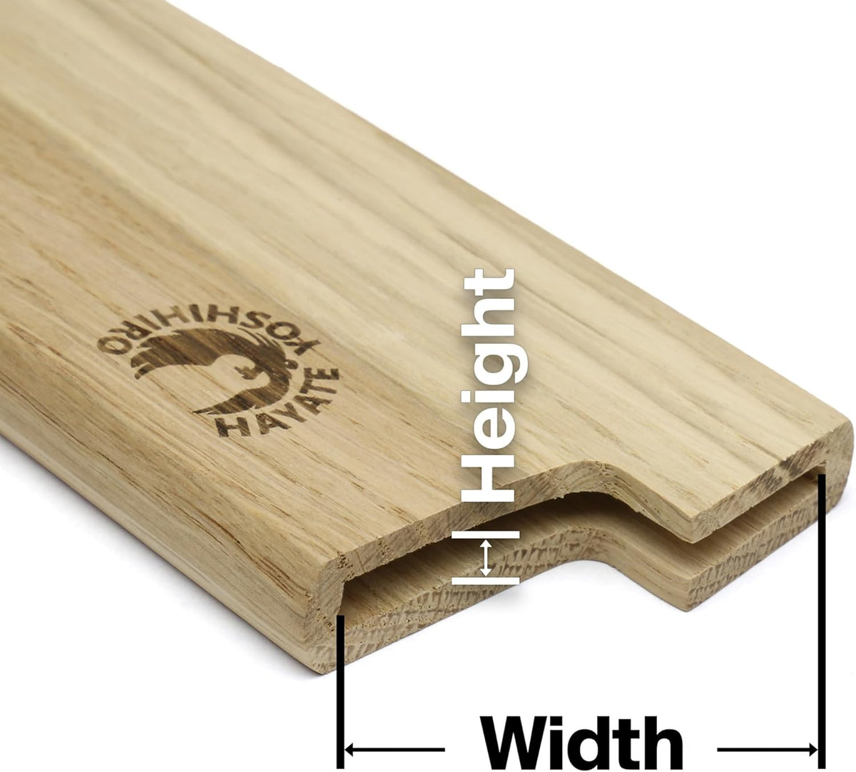 Yoshihiro Magnetic Oak Wood Saya Cover Blade Protector for Gyuto Knife 8.25 IN (210mm)