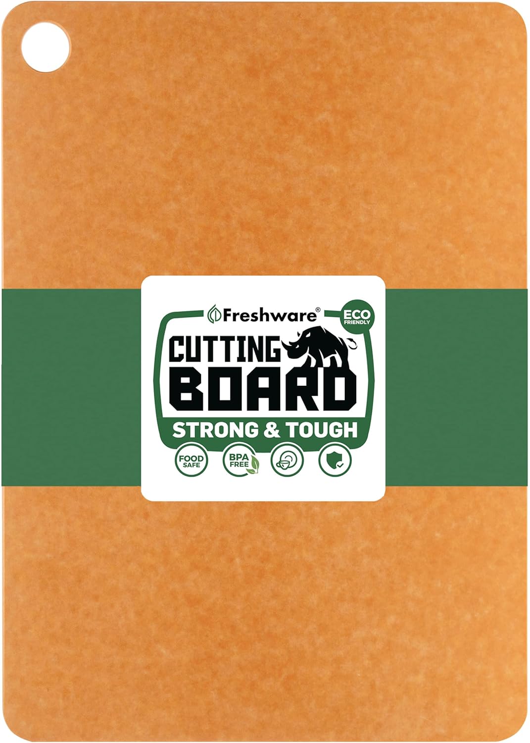 Wood Cutting Boards for Kitchen, Dishwasher Safe, Medium 12" x 9" and Large, 15" x 11.25", Set of 2, Natural