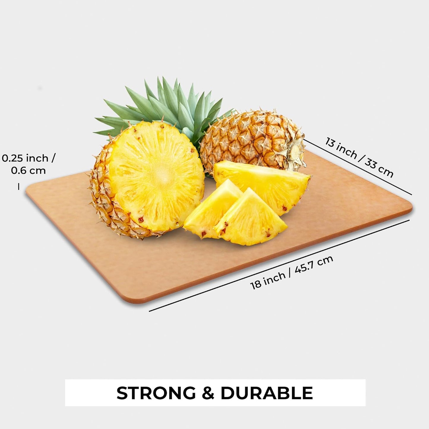 Wood Cutting Boards for Kitchen, Dishwasher Safe, Medium 12" x 9" and Large, 15" x 11.25", Set of 2, Natural