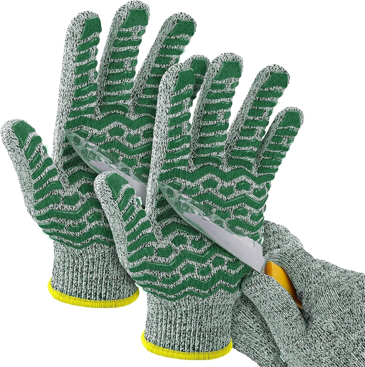 Cut Resistant Gloves, 100% Food Contact Safe, CE Level 5 Premium Protective Cutting Gloves