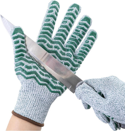 Cut Resistant Gloves, 100% Food Contact Safe, CE Level 5 Premium Protective Cutting Gloves