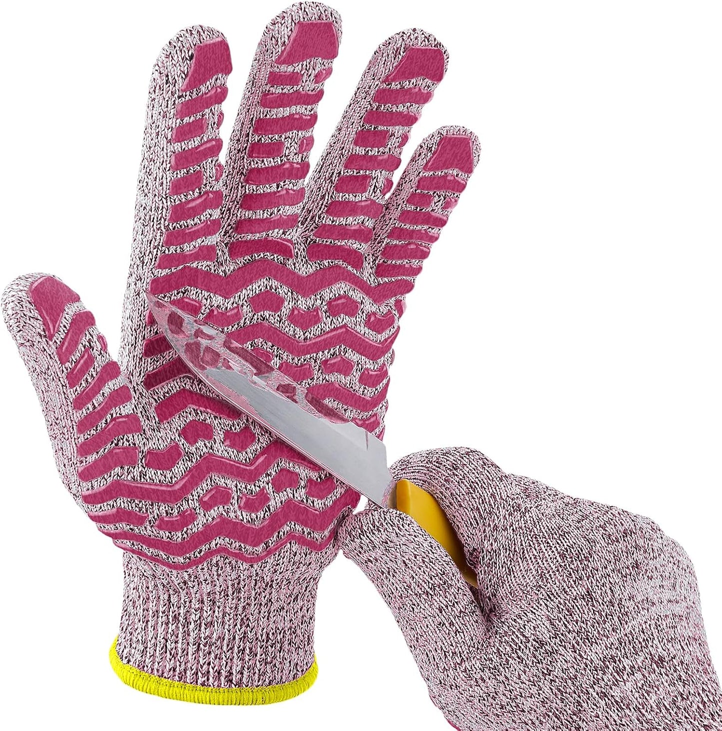 Cut Resistant Gloves, 100% Food Contact Safe, CE Level 5 Premium Protective Cutting Gloves