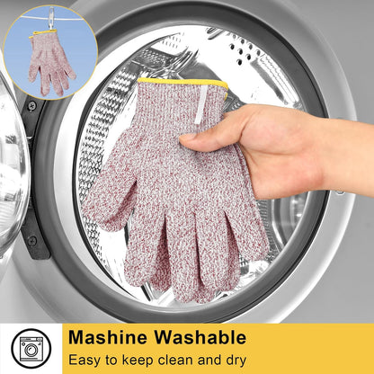 Cut Resistant Gloves, 100% Food Contact Safe, CE Level 5 Premium Protective Cutting Gloves