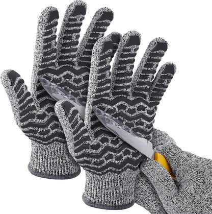Cut Resistant Gloves, 100% Food Contact Safe, CE Level 5 Premium Protective Cutting Gloves