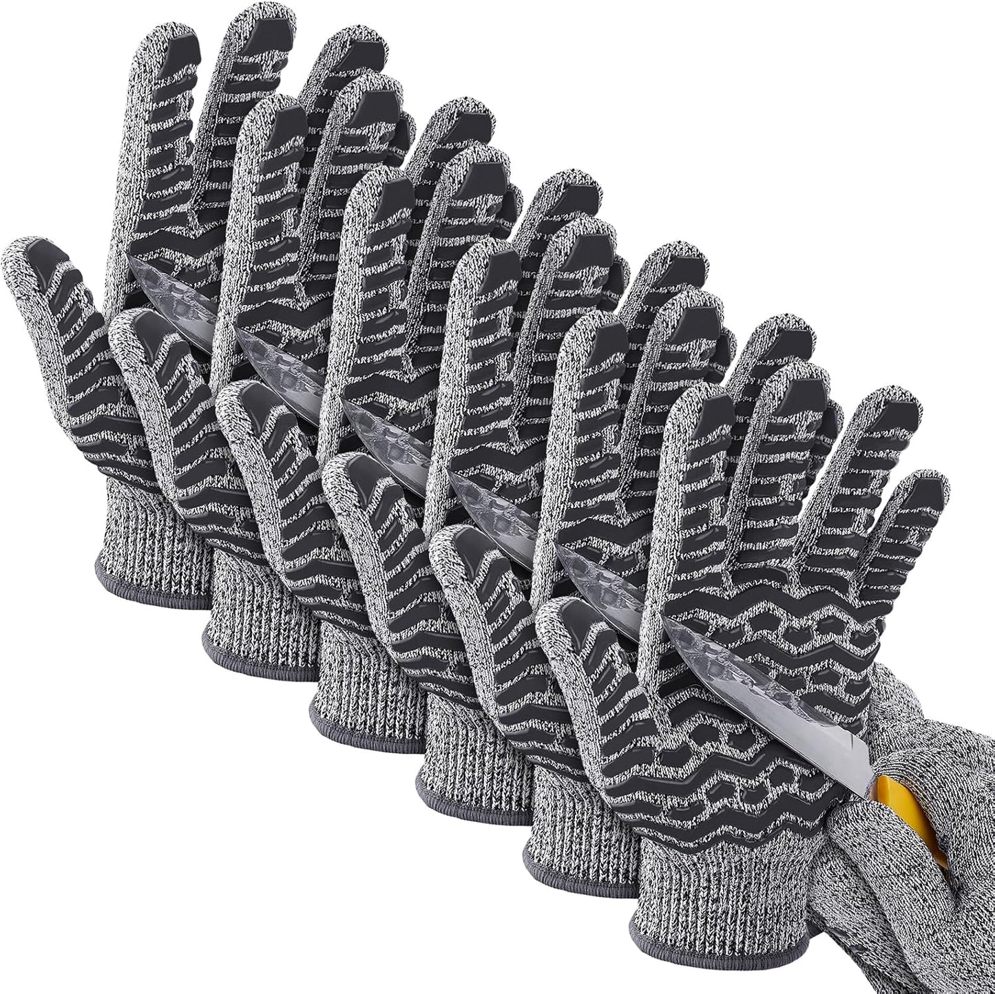 Cut Resistant Gloves, 100% Food Contact Safe, CE Level 5 Premium Protective Cutting Gloves