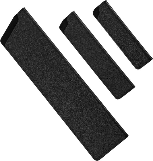 3 PCS Knives Sheath, Universal Kitchen Knife Covers or Sleeves | Black Waterproof Knife Edge Guards for 4"-8" Chef Knives, Plastic Blade Protector for Home Kitchen Travel (Black)