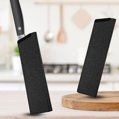 3 PCS Knives Sheath, Universal Kitchen Knife Covers or Sleeves | Black Waterproof Knife Edge Guards for 4"-8" Chef Knives, Plastic Blade Protector for Home Kitchen Travel (Black)