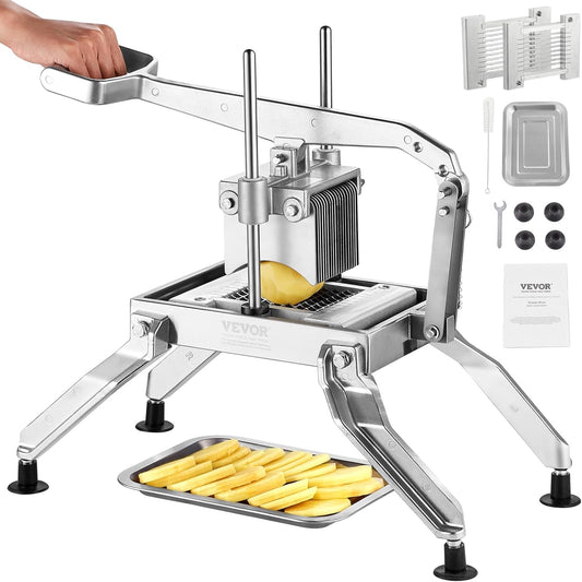 Commercial Vegetable Slicer, 1/4 and 1/2 inch Tomato Slicer, Stainless Steel and Aluminum Alloy Vegetable Cutter Slicer, Manual Tomato Slicer with Non-slip Feet, for Tomatoes, Onions, Potatoes